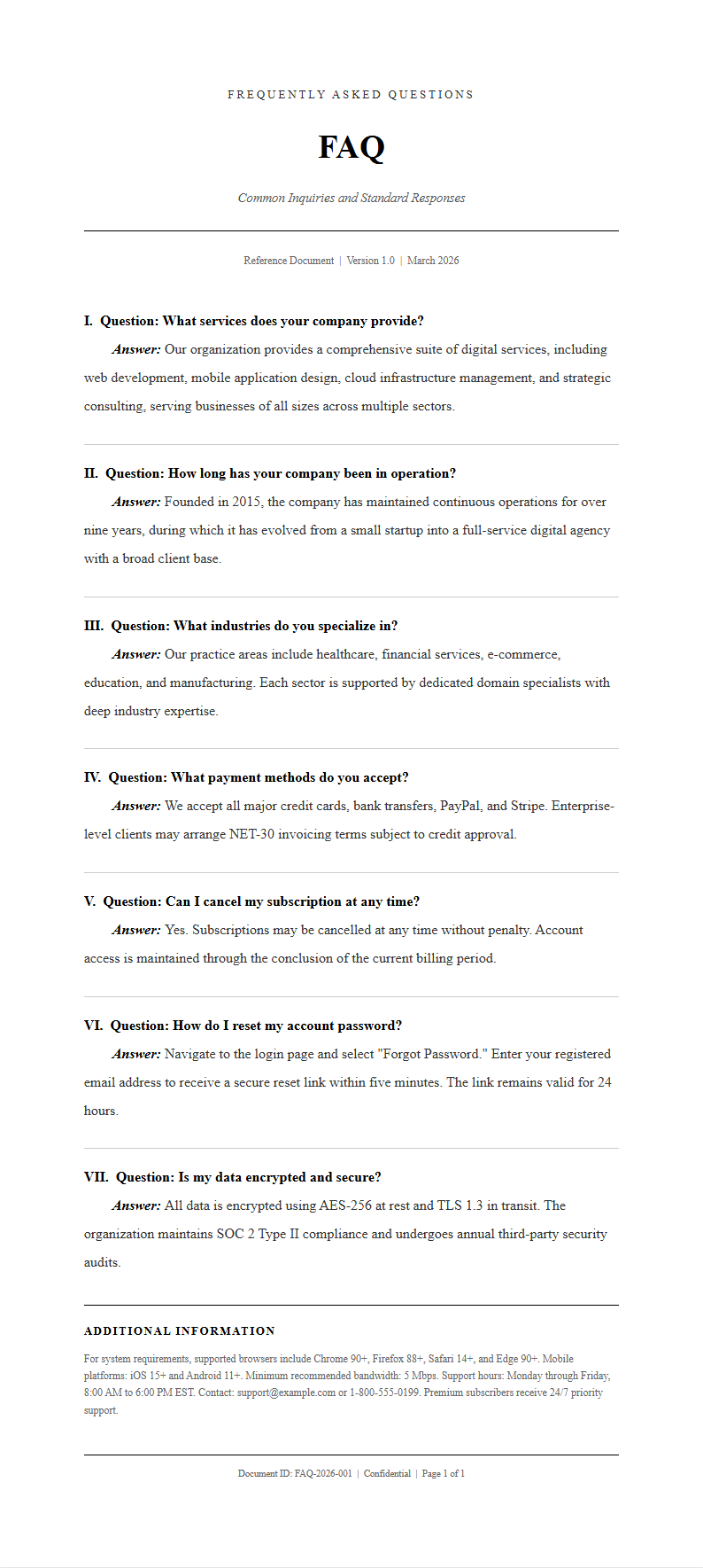 Academic thesis FAQ